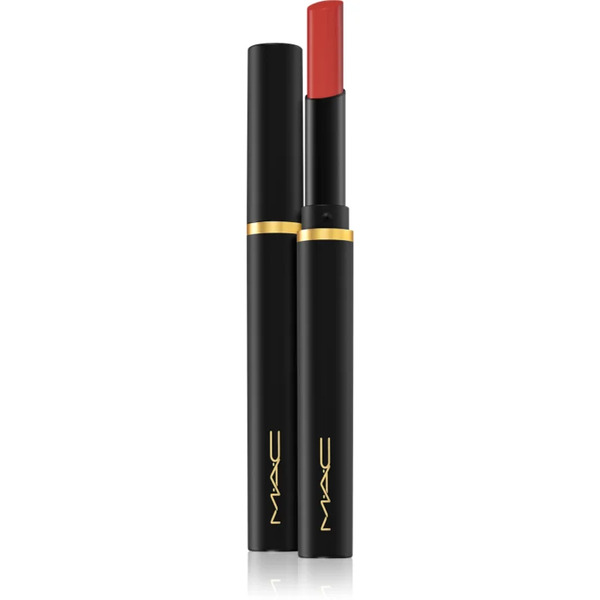  Mac Cosmetics Powder Kiss Velvet Blur Slim Stick Moisturising Matt Lipstick Shade Devoted To Chili 2 G 