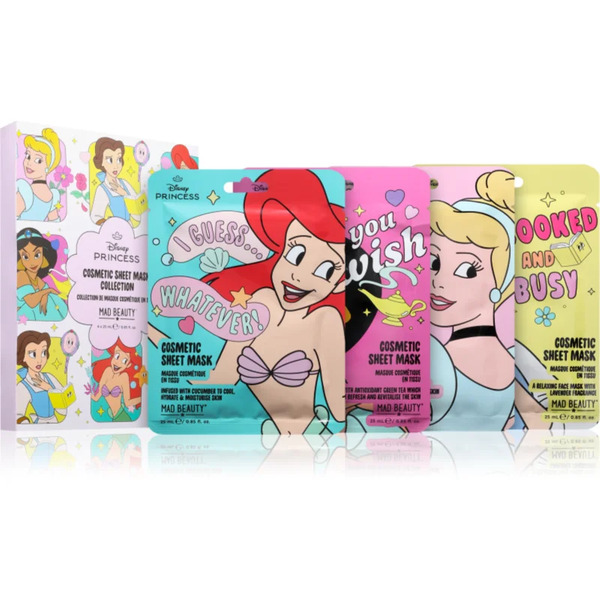  Mad Beauty Disney Princess Express Yourself Sheet Mask Set With Moisturising Effect 