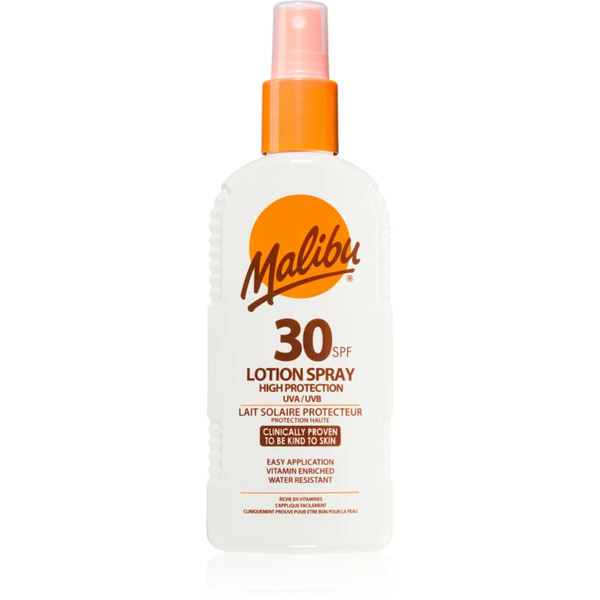  Malibu Lotion Spray High Protection Sun Spray Spf 30 200 Ml 