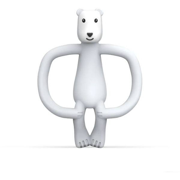  Matchstick Monkey Animal Collection Toothbrush With Teether Polar Bear 1 Pc 