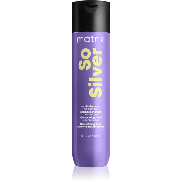  Matrix So Silver Shampoo Neutralising Yellow Tones 300 Ml 