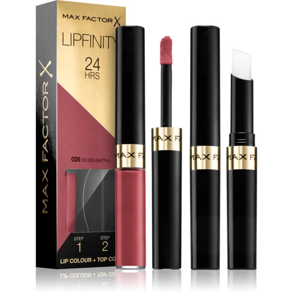  Max Factor Lipfinity Lip Colour Long-lasting Lipstick With Balm Shade 026 So Delightful 4,2 G 