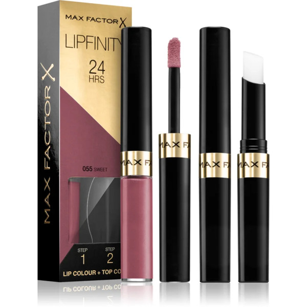  Max Factor Lipfinity Lip Colour Long-lasting Lipstick With Balm Shade 055 Sweet 4,2 G 