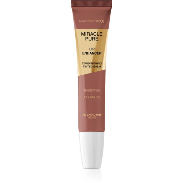  Max Factor Miracle Pure Lip Enhancer Hydrating Lip Gloss Shade 020 Cacao Nibs 12 Ml 