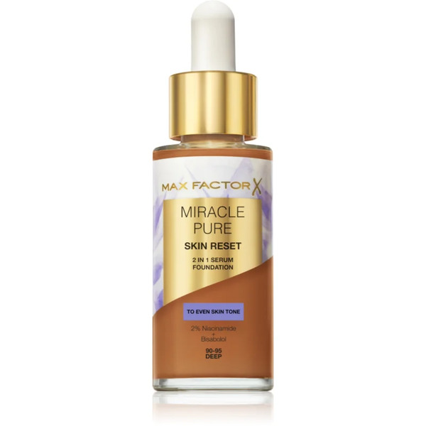  Max Factor Miracle Pure Nourishing Foundation Shade 90-95 Deep 30 Ml 