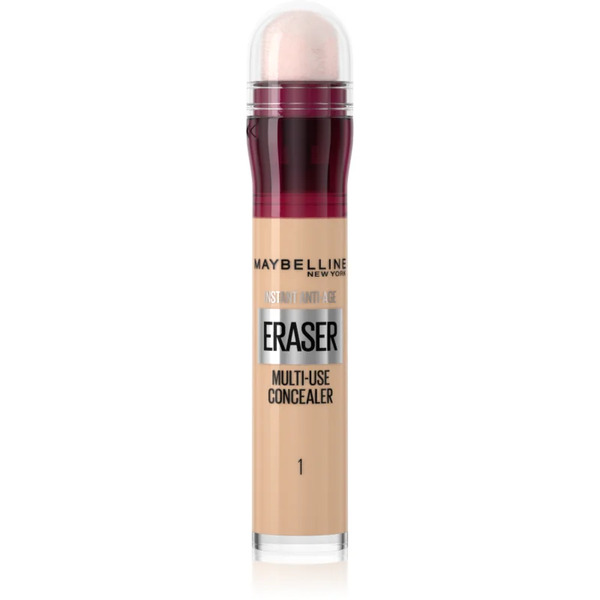  Maybelline New York Instant Anti Age Eraser Liquid Concealer With A Sponge Applicator Shade 01 Light 6.8 Ml 