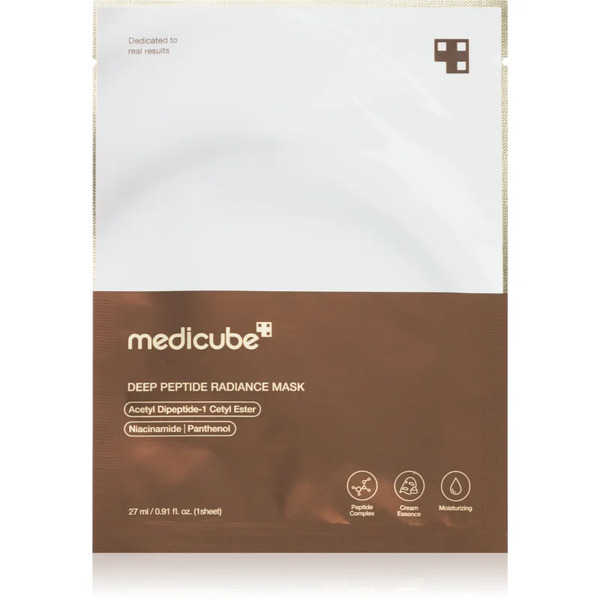  Medicube Deep Peptide Radiance Mask Moisturising Face Sheet Mask For Increased Skin Elasticity 27 Ml 