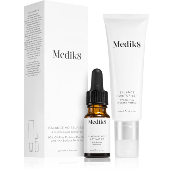  Medik8 Balance Moisturiser With Glycolic Acid Activator Hydrating Skin Treatment To Treat Blackheads 50 Ml 