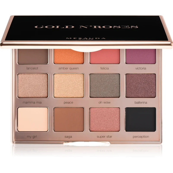  Mesauda Gold N'roses Eyeshadow Palette 12x1.2 G 