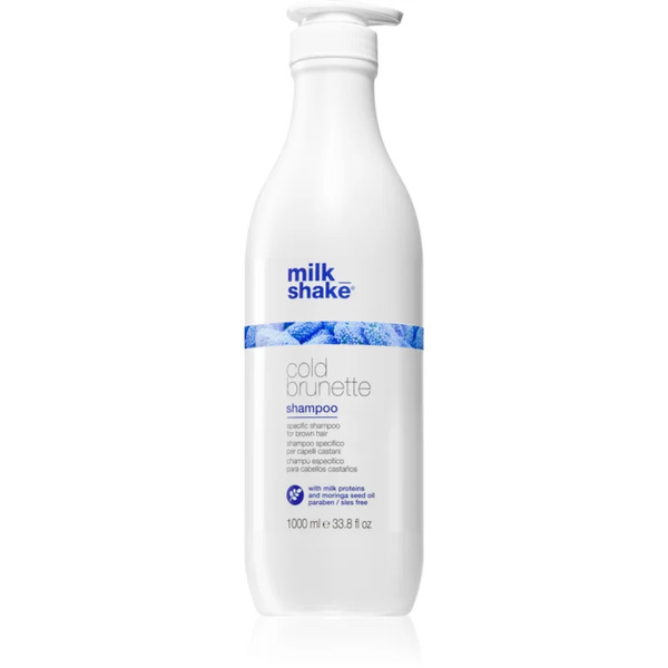  Milk_shake® Cold Brunette Shampoo Shampoo For Neutralising Brassy Tones For Brown Hair Shades 1000 Ml 