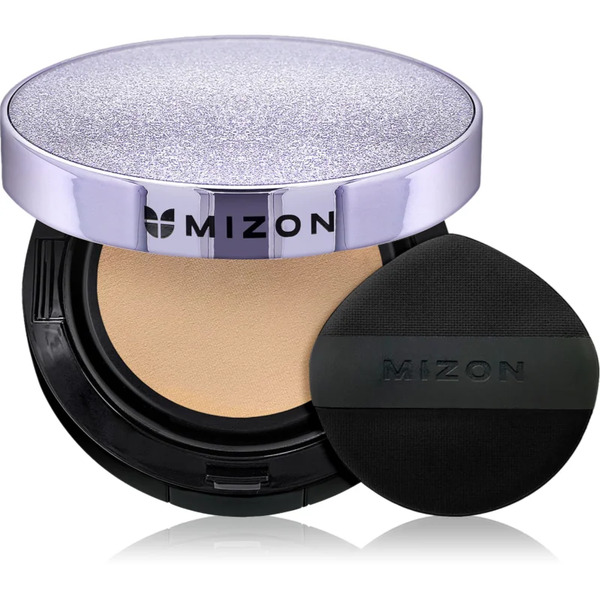  Mizon Vegan Collagen Cushion Spf38 Pa++ Long-lasting Cushion Foundation With High Sun Protection Shade #21 Light Beige 2x15 G 