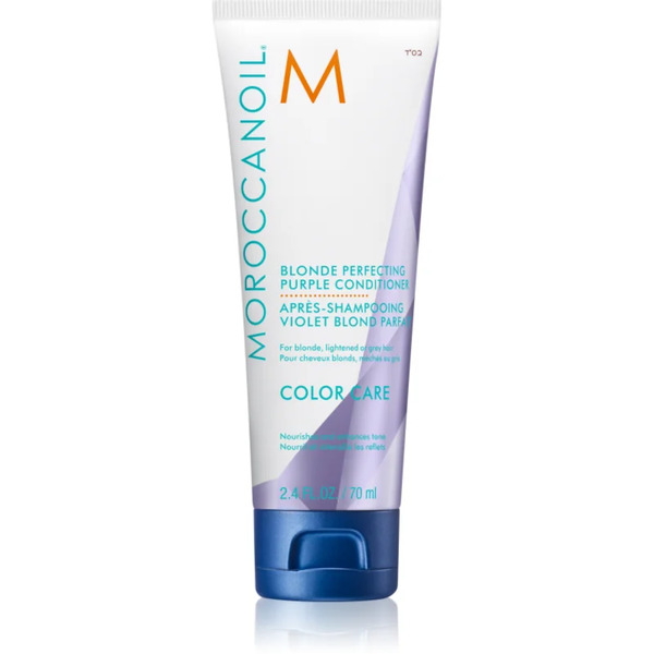 Moroccanoil Color Care Blonde Perfecting Purple Conditioner Purple Conditioner For Blondes And Highlighted Hair 70 Ml 