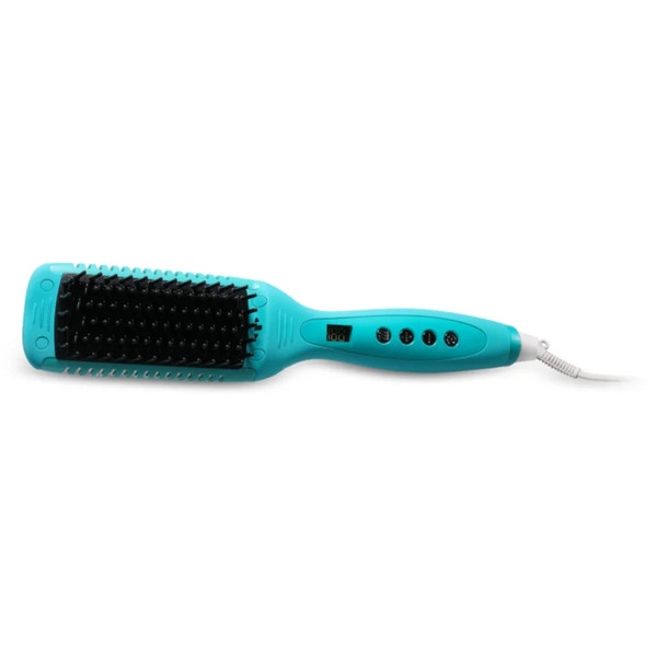  Moroccanoil Smooth Style Ceramic Heated Brush Straightening Hair Brush With Integrated Ion Function 1 Pc 