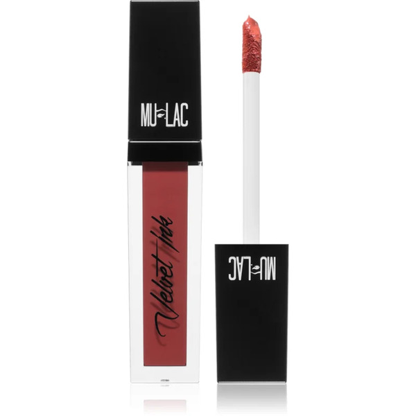  Mulac Cosmetics Velvet Ink Long-lasting Matt Liquid Lipstick Shade Obviously 5 Ml 