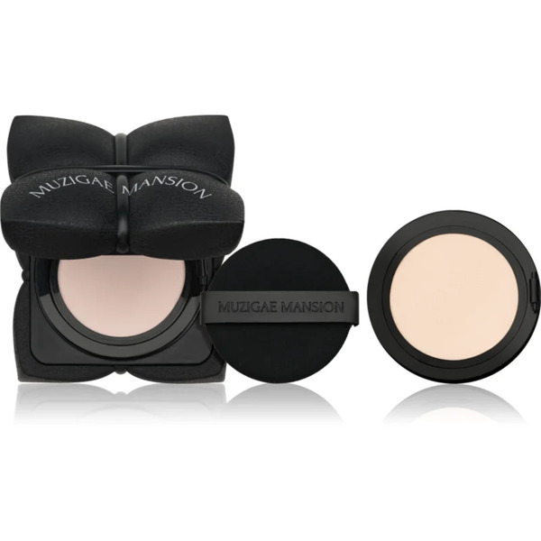  Muzigae Mansion Sleek Matt Cushion Long-lasting Cushion Foundation Spf 50+ + One Refill Shade N19 2x15 G 