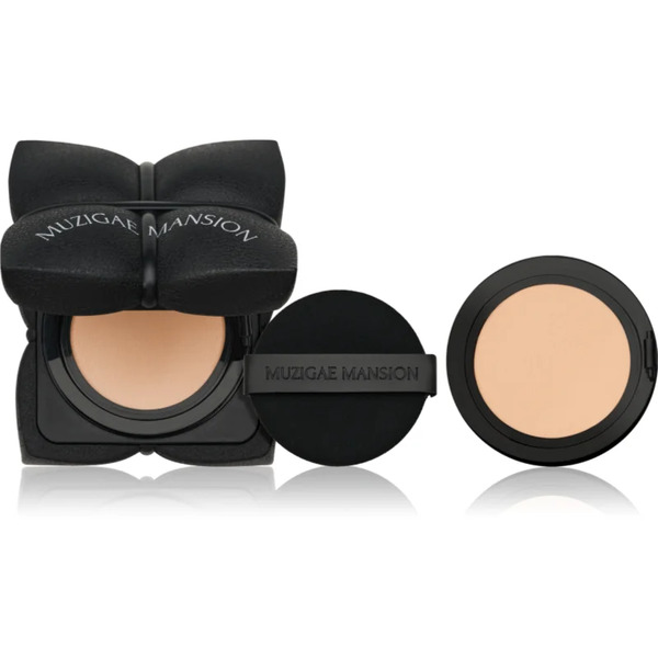  Muzigae Mansion Sleek Matt Cushion Long-lasting Cushion Foundation Spf 50+ + One Refill Shade N23 2x15 G 