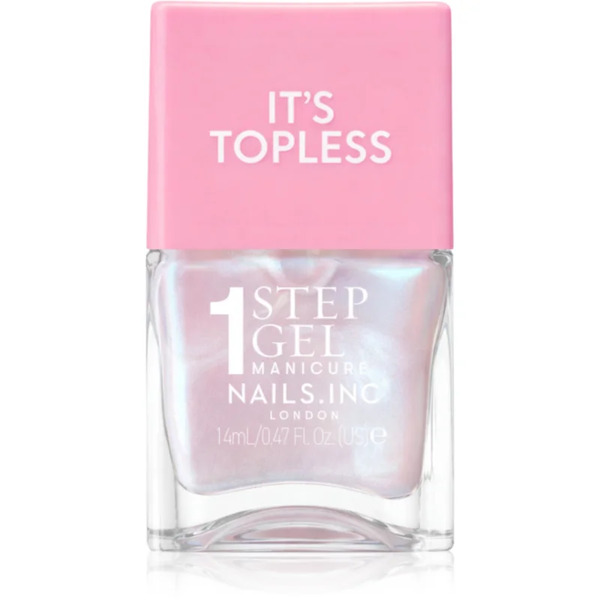  Nails Inc. It’s Topless Gel Nail Polish With Long-lasting Effect Shade Kat Baby Pink Iridescent 14 Ml 