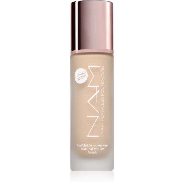  Nam Smart Flawless Long-lasting Mattifying Foundation Shade 4 Almond 30 Ml 