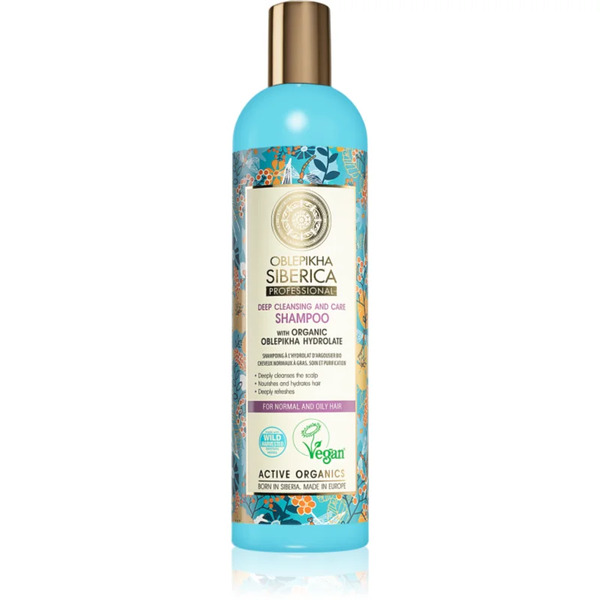  Natura Siberica Oblepikha (sea-buckthorn) Deep Cleanse Clarifying Shampoo For Normal To Oily Hair 400 Ml 