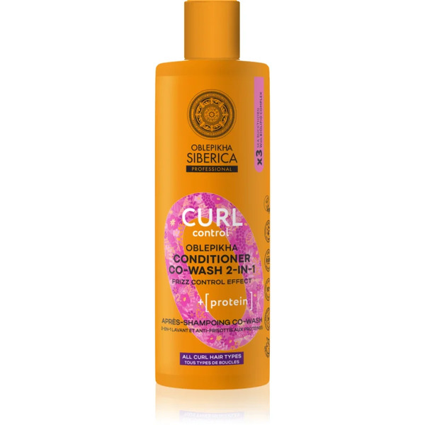  Natura Siberica Oblepikha Siberica Curl Control Conditioner For Taming Unruly And Frizzy Hair For Curly Hair 400 Ml 
