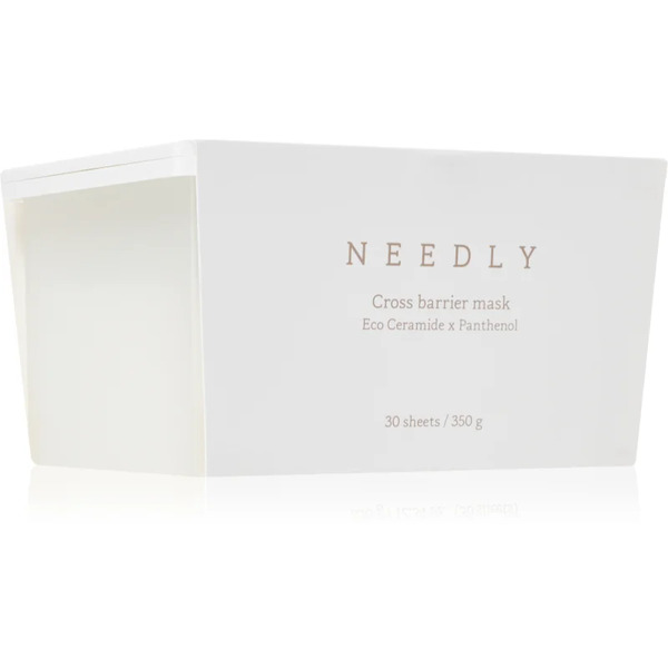  Needly Crossbarier Mask Moisturising Face Sheet Mask To Strengthen The Skin Barrier Large Pack 30 Pc 