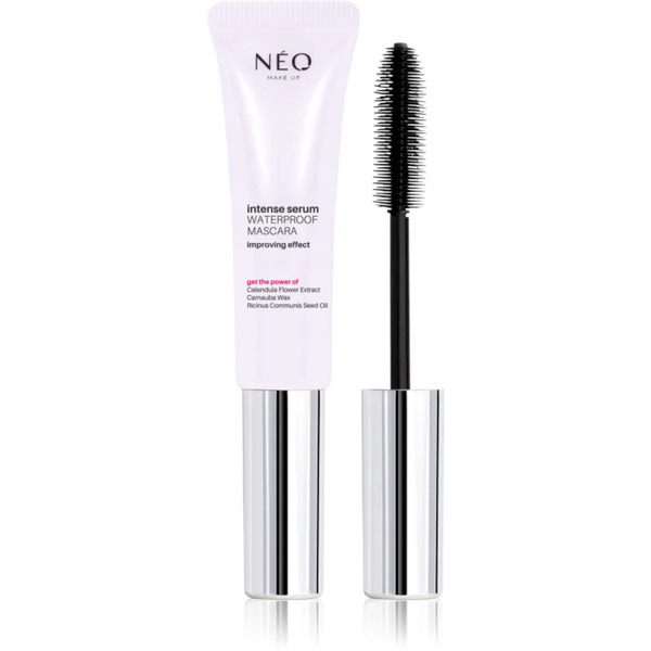  Neo Make Up Intense Serum Waterproof Mascara Waterproof Mascara For Lash Volume And Definition Shade Black 9 Ml 