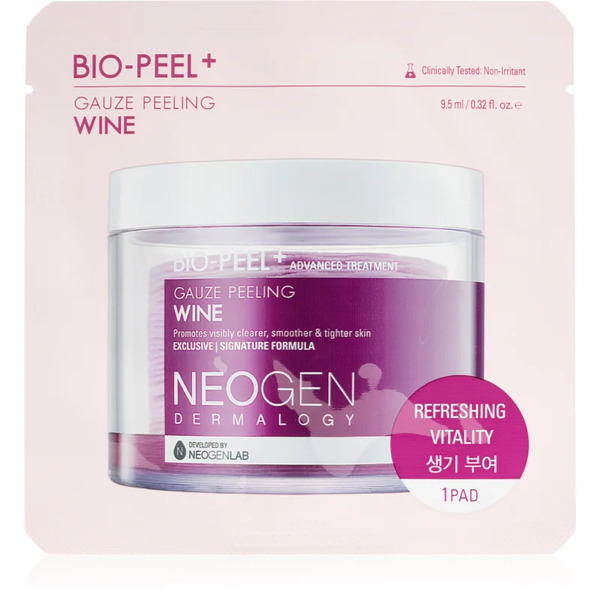  Neogen Dermalogy Bio-peel+ Gauze Peeling Wine Exfoliating Cotton Pads To Smooth Skin And Minimise Pores 1 Pc 