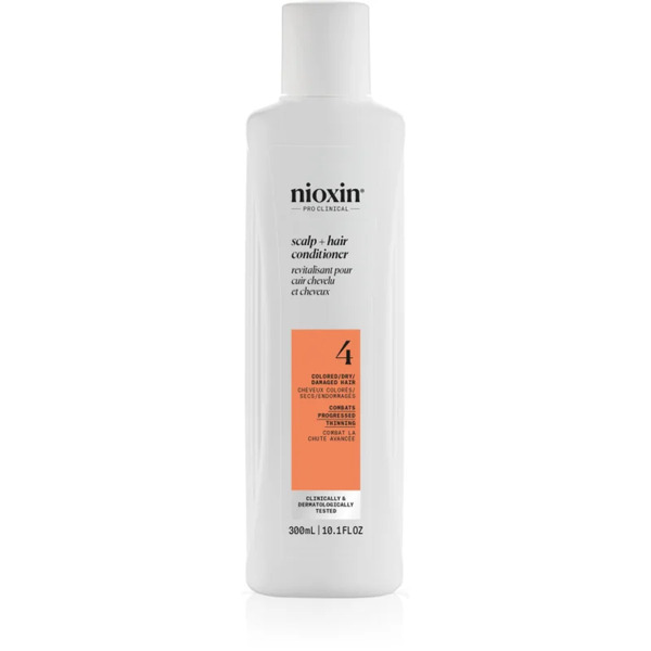  Nioxin System 4 Scalp + Hair Conditioner Moisturising And Nourishing Conditioner For Damaged And Colour-treated Hair 300 Ml 