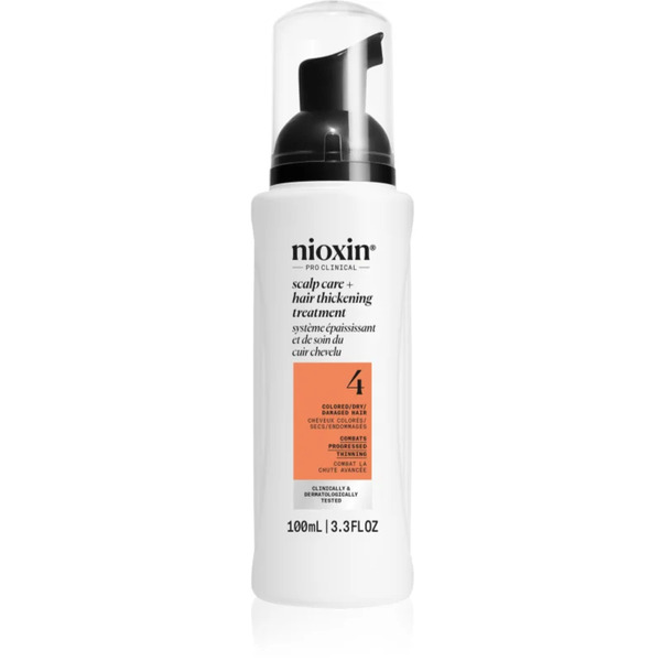 Nioxin System 4 Scalp + Hair Thickening Treatment Treatment For Noticeably Thinning, Fine, Chemically-treated Hair 100 Ml 