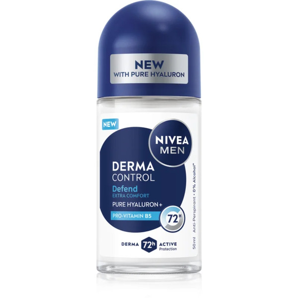  Nivea Men Derma Control Defend Roll-on Antiperspirant For Men 50 Ml 