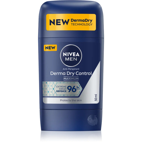  Nivea Men Derma Dry Control Antiperspirant Stick 50 Ml 