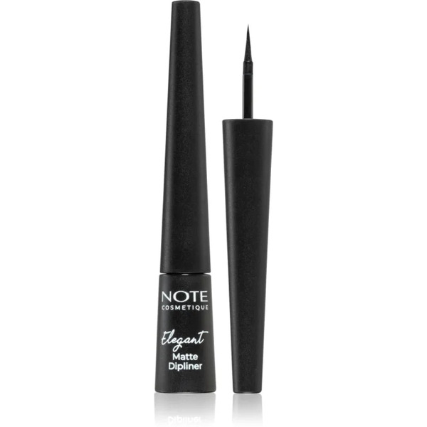  Note Cosmetique Elegant Matte Dipliner Liquid Eyeliner With A Matt Finish Shade 01 Coal Black 2,5 Ml 