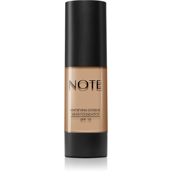  Note Cosmetique Mattifying Extreme Wear Foundation Mattifying Foundation 02 Natural Beige 30 Ml 