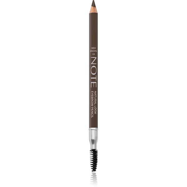  Note Cosmetique Natural Look Eyebrow Pencil With Brush 04 Deep Brown 1,08 G 