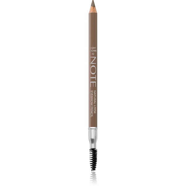  Note Cosmetique Natural Look Eyebrow Pencil With Brush 02 Light Brown 1,08 G 