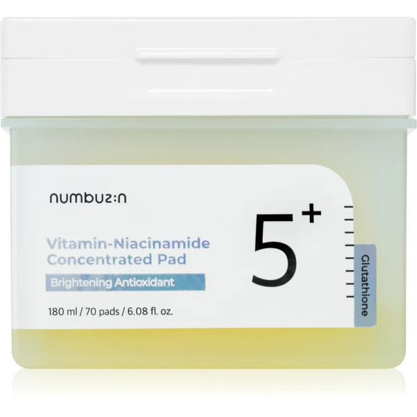  Numbuzin No. 5 Glutathione Vitamin Concentrated Toner Pad Toner Pads For Radiance And Hydration 70 Pc 