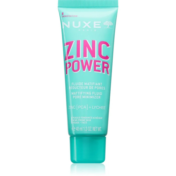  Nuxe Zinc Power Mattifying Fluid Mattifying Fluid For Oily Acne-prone Skin 40 Ml 
