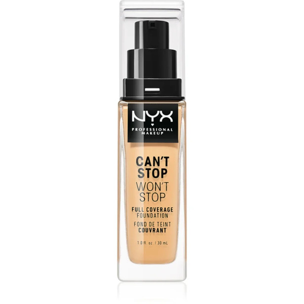  Nyx Professional Makeup Can't Stop Won't Stop Full Coverage Foundation Full Coverage Foundation Shade 10 Buff 30 Ml 