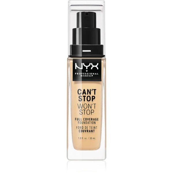  Nyx Professional Makeup Can't Stop Won't Stop Full Coverage Foundation Full Coverage Foundation Shade 6.5 Nude 30 Ml 