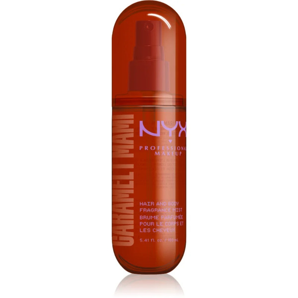 Nyx Professional Makeup Fat Oil Body Spray Scented Mist For Hair And Body With Aroma Caramelt Mami 160 Ml 