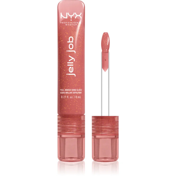  Nyx Professional Makeup Jelly Job Sparkle Lip Gloss With Magnifying Effect Shade Honey It´s Jelly 7.5 Ml 