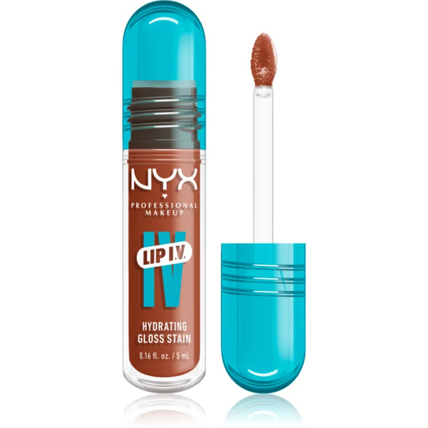  Nyx Professional Makeup Lip Iv Long-lasting Lip Gloss With Moisturising Effect Shade 01 - Caramel Drip 5 Ml 