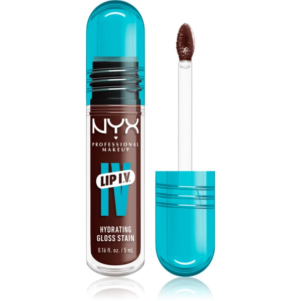  Nyx Professional Makeup Lip Iv Long-lasting Lip Gloss With Moisturising Effect Shade 05 - Mocha Me Wet 5 Ml 