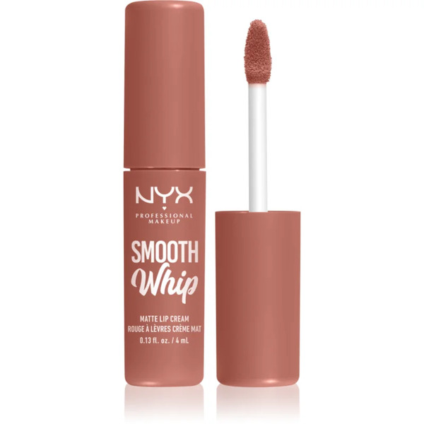  Nyx Professional Makeup Smooth Whip Matte Lip Cream Velvet Lipstick With Smoothing Effect Shade 23 Laundry Day 4 Ml 