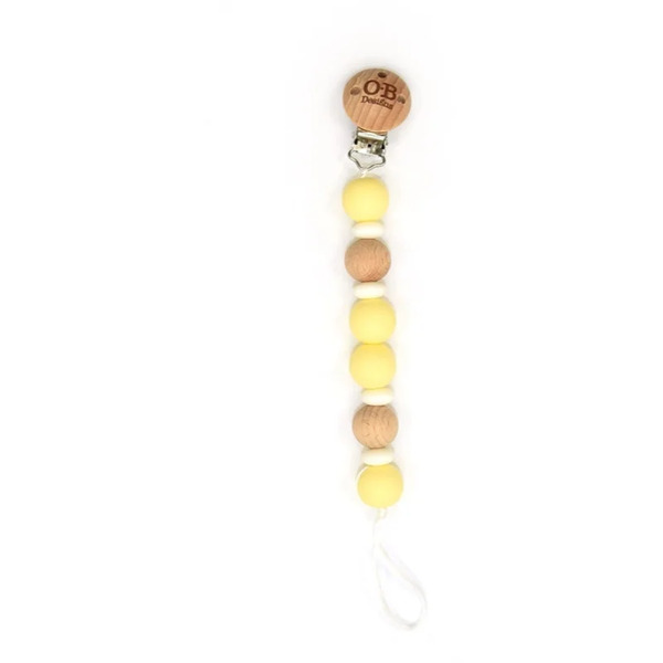 O.b Designs Dummy Chain Dummy Clip Lemon 1 Pc 