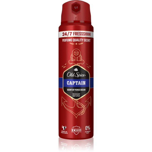  Old Spice Captain Deodorant Spray 150 Ml 