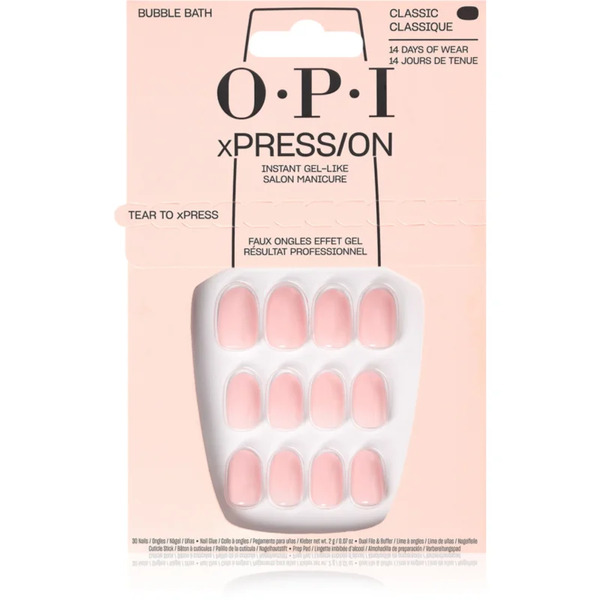  Opi Xpress/on False Nails Bubble Bath 30 Pc 