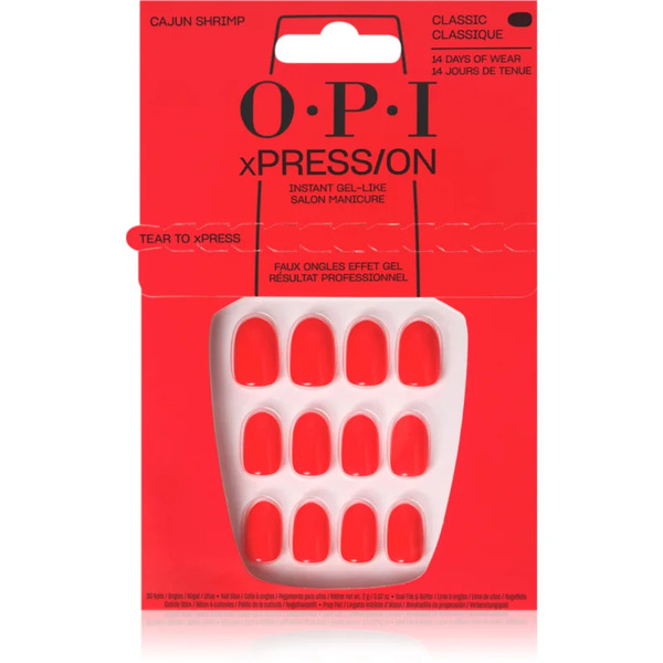  Opi Xpress/on False Nails Cajun Shrimp 30 Pc 