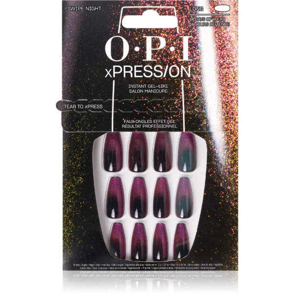  Opi Xpress/on False Nails Swipe Night 30 Pc 