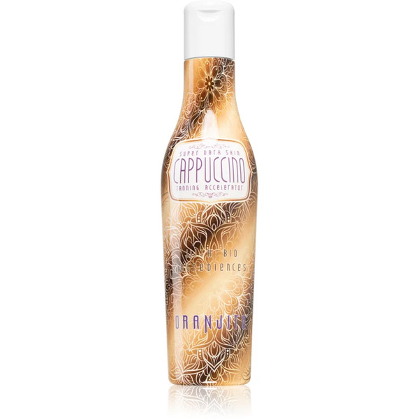  Oranjito Super Dark Skin Cappuccino Sunbed Sunscreen Lotion With Organic Ingredients And Tan Accelerator 200 Ml 